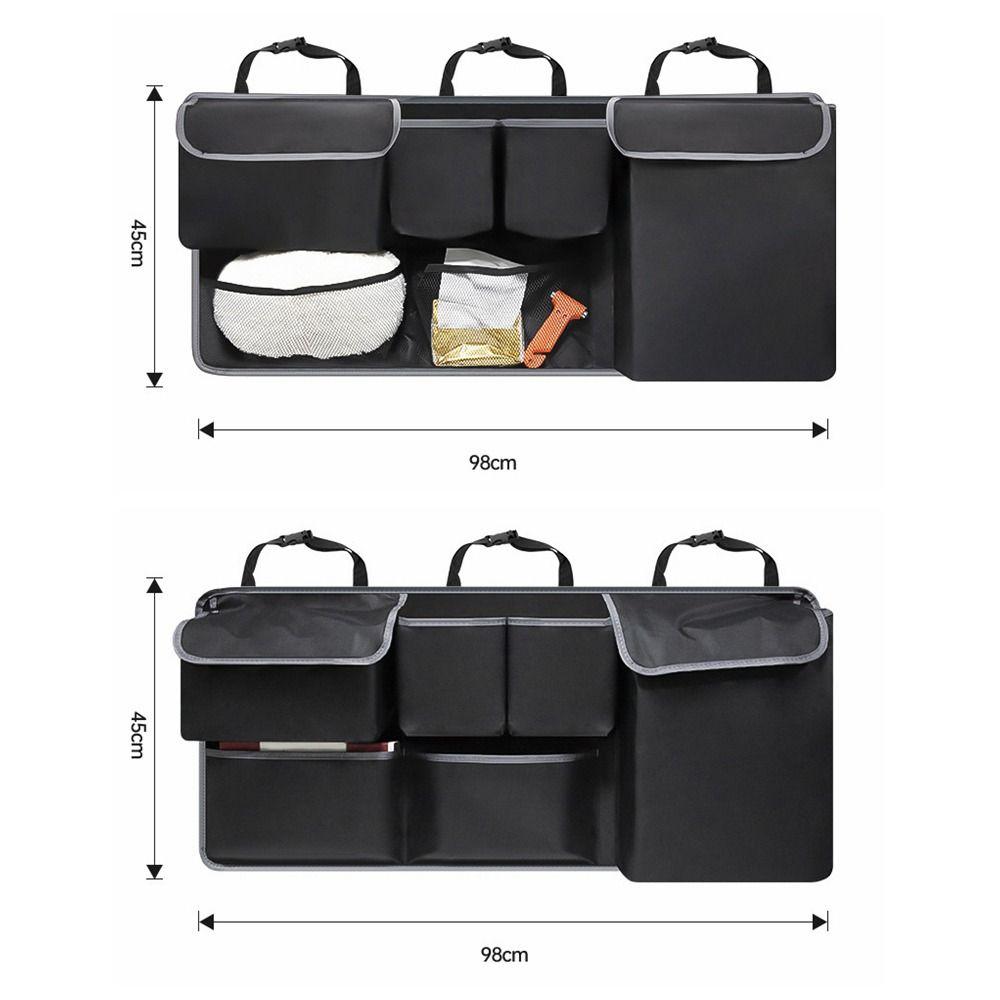 Multiple Pockets Backseat Hanging Organizer High Capacity Car Backseat Storage Bag Automobile