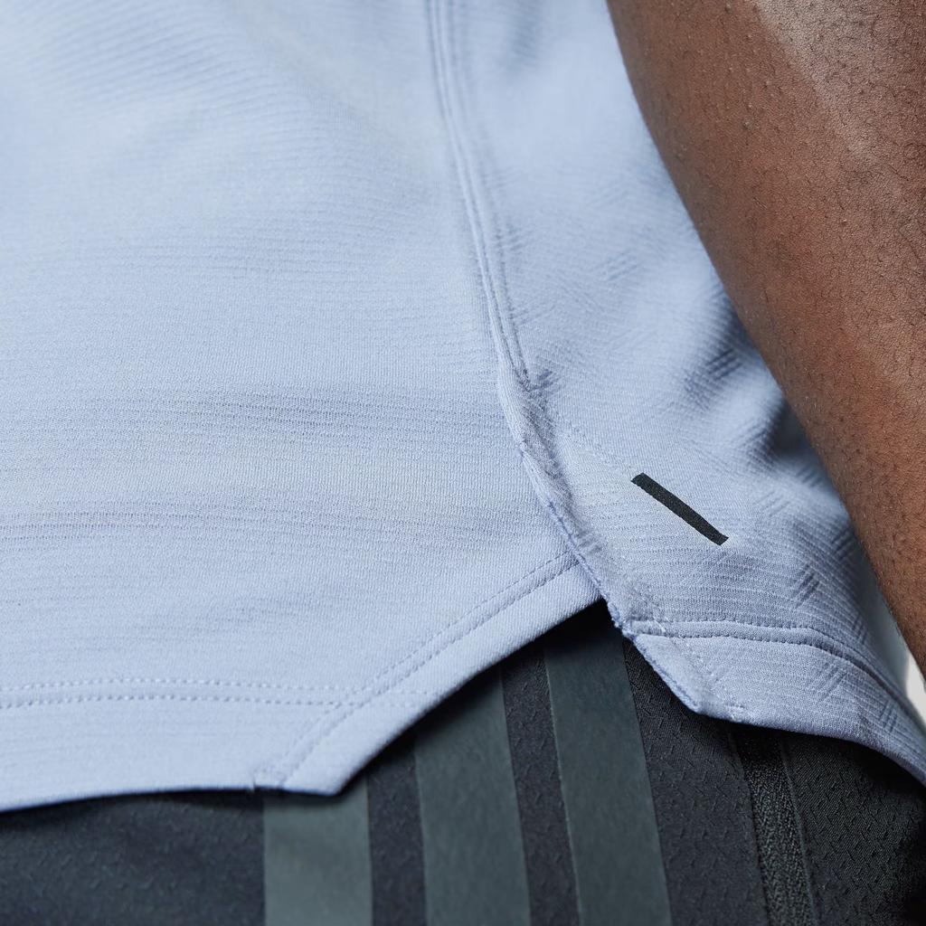 Adidas Power 3-Stripes Logo Fitness Moisture-Wicking Short Sleeve Dopamine Crew Neck T-Shirt Men T-Shirts Silver Purple JI8216