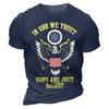 Men's 3d Printed T-shirt Summer Loose Casual Fashionable Round Neck Short Sleeved T-shirts Plus Size Top