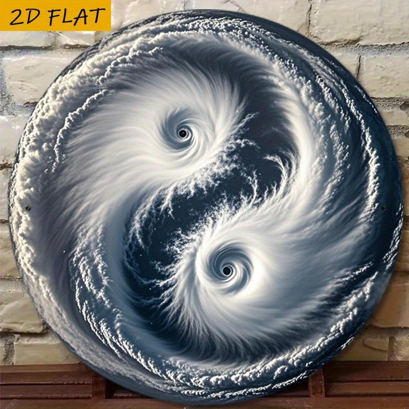 Металлическое настенное искусство Инь-Ян для дома, гостиной, пространства для медитации