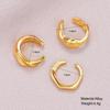 3pcs Set Alloy Helix Cartilage Clip Irregular Women Earrings Molten Ear Cuff Set  Chunky Jewelry Kit