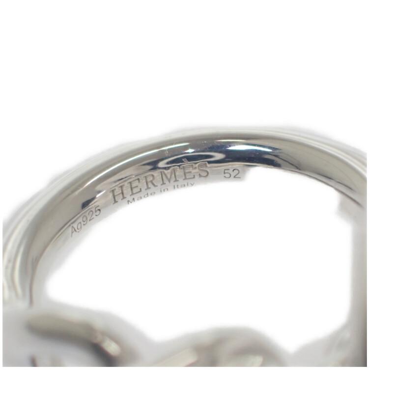 HERMES  #10.5(JP Size) 52  ring Silver925 Women