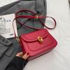 High Quality Ladies Crossbody Bag  New Retro Unique Lock Design Compartment PU Underarm Bag Fashion Elegant Shoulder Bags