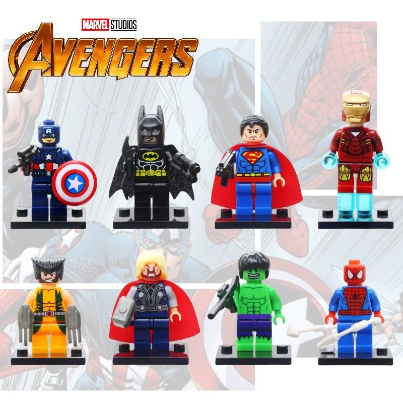 Высококачественные строительные блоки из АБС-пластика Jr833b Серия супергероев Мстителей
