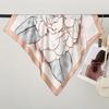 Camellia Flower Simple Silk Scarf Female Shanghai Story Thin Mom High-End Small Square Scarf Scarf