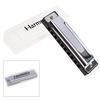 10 Holes Stainless Steel Mouth Organ Harmonica Musical Instrument for Children