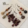 Natural Plant Seed Pendants: DIY Handmade Beaded Jewelry with Pine Cone and Acorn Materials for Necklaces and Earrings.