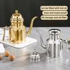 Stainless Steel Oil Dispenser Leak-Proof Drip-free Oil Bottle for Olive Oil Vinegar Kitchen Oil Storage Container