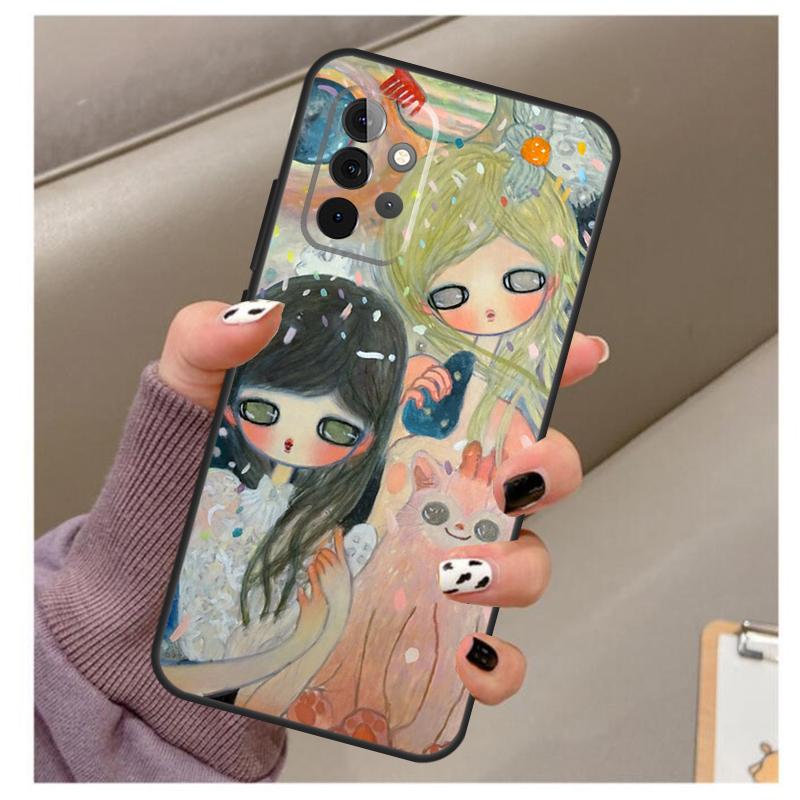 Мультяшный Эстетичный Чехол Aya Takano для Samsung Galaxy A32 A52 A12 A22 A16 A26 A36 A56 A06 A55 A35 A15 A54 A34 A14 A13 A53