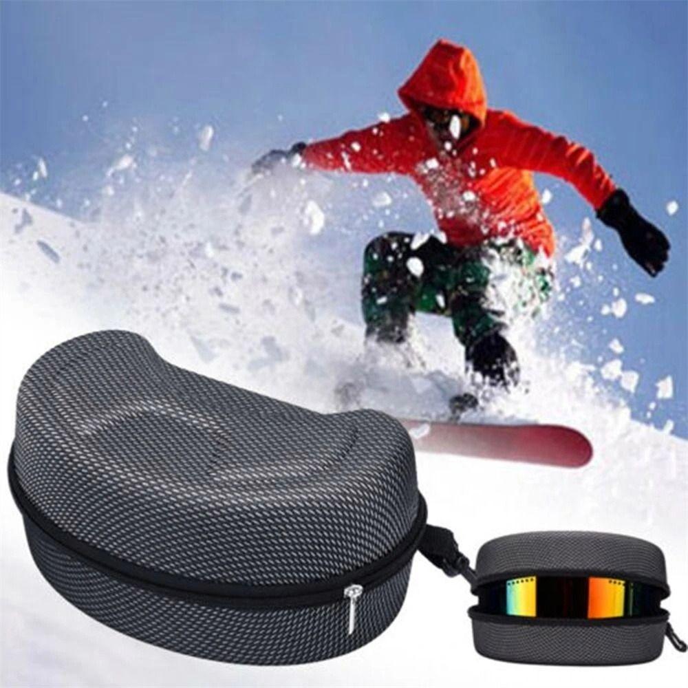 Zipper EVA Skiing Goggles Box Ski Eyewear Case Snowboard Eyewear Case Sunglasses Carrying Case
