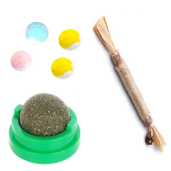 Cat Chew Toy Natural Silver Vine Dental Stick Cats Teeth Cleaning Self-play Toy Safe Catnip Chew Stick for Indoor Cats Playing Promotes Dental Health