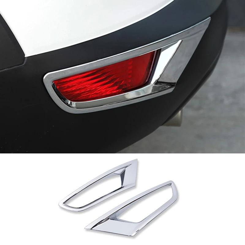 For Mazda CX-3 CX3 2016-2017 2018 ABS Chrome Front Fog Light Foglight Lamp Eyelid Eyebrow Cover Trim Car Styling Accessories