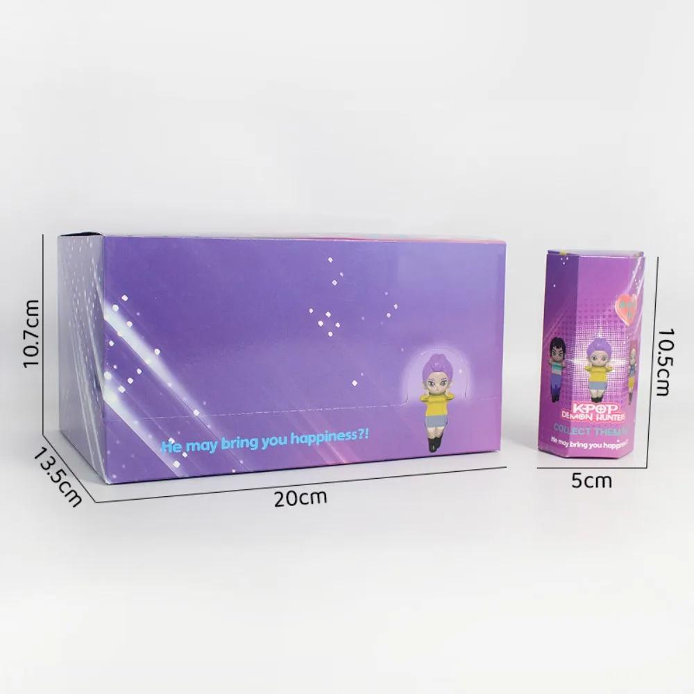Korean K Pop Demon Hunters Blind Box Huntrix Anime Figure Kawaii Phone Ornament Mystery Surprise Bag Collectible Gift for Fans