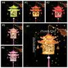 Cartoon New Year Portable Lantern Traditional Celebration Lantern  Hanfu Accessories
