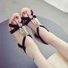 Fashion Women's Sandals Wedges Heel Sabot Ladies Shoes Beige Roman Style Pearl Outdoor Sandal On Offer And Premium Asian Size Vip