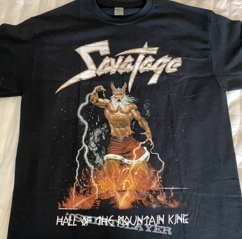 Футболка группы Savatage, футболка группы хэви-метал, футболка-ремейк, унисекс футболка