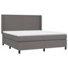 Maison Exclusive - Sommier à lattes de lit matelas LED Gris 160x200 cm Similicuir