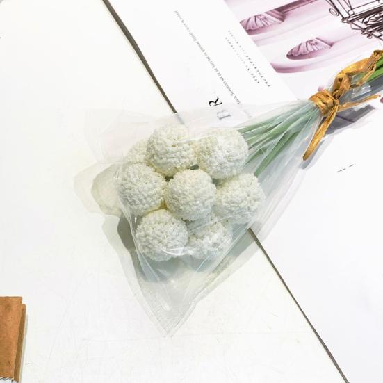 Юшэн Искусственный Цветочный Шар Реалистичный Устойчивый к УФ-излучению Искусственный Шар из Хризантем Свадебная Вечеринка В помещении На улице Настольное Украшение Искусственный Одуванчик