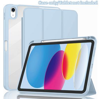 Чехол для iPad с держателем для карандаша, трехскладная, прозрачная акриловая задняя крышка, Smart Cover для iPad 11-го поколения, 11 дюймов, A16