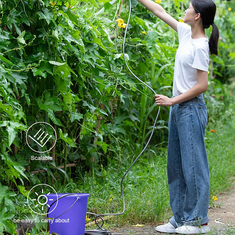 Электрический опрыскиватель для растений, аккумуляторный садовый опрыскиватель с 2 насадками и 2-метровым шлангом, распылитель для растений Mister Sprayer для уборки сада