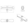 RAM MOUNTS RAM-B201U-C [Крепление 1 дюйм] Двойное шарнирное плечо L (алюминий) Черный [1 дюйм]