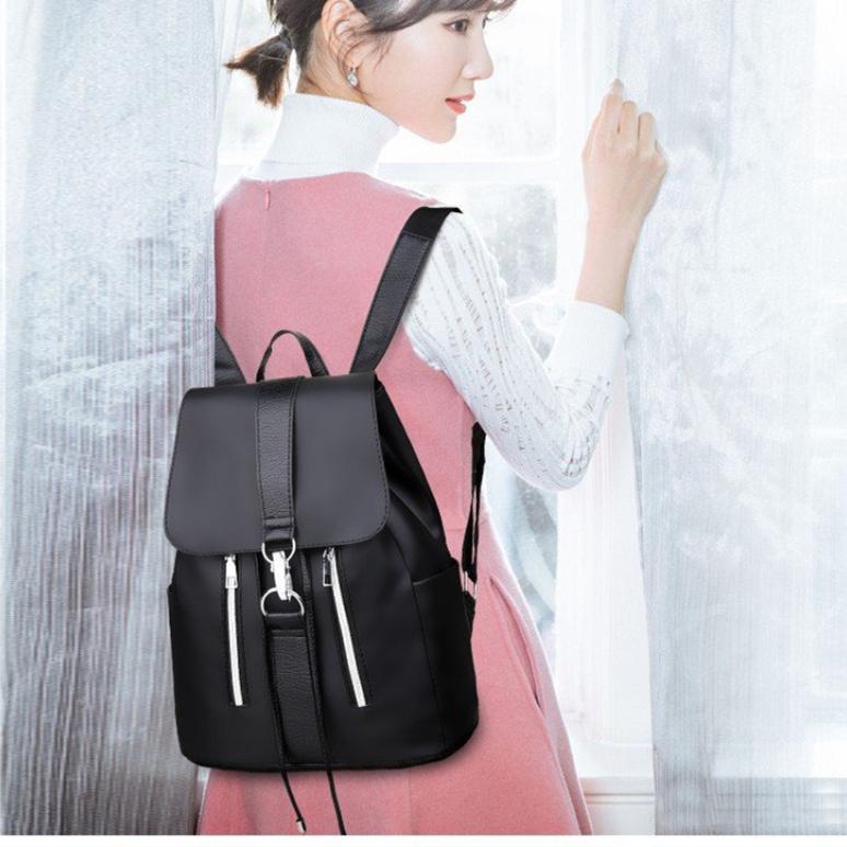 Yogodlns Водонепроницаемый рюкзак. Материал: ПУ. Цвет: черный