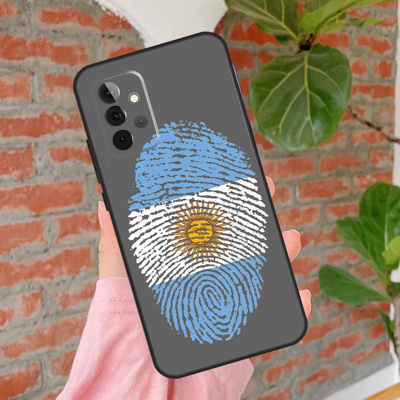 Чехол для телефона Флаг Аргентины Для Samsung Galaxy A54 A34 A14 A55 A35 A25 A15 A52 A32 A12 A51 A71 A13 A33 A53
