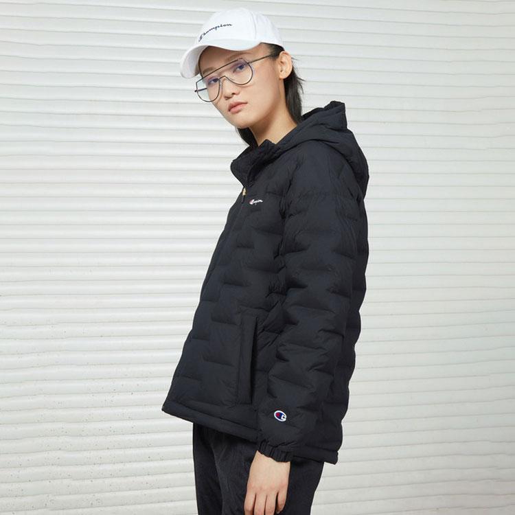 Champion Down Jackets Unisex Black Hooded Moderate CW-QS601-D-C090