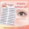 Natural Self-Adhesive Segment False Eyelashes - Sunflower Design for Women: Little Wild Cat Lower Lash Clusters