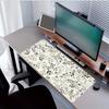 Стильный богемный цветочный удлиненный коврик для мыши с нескользящей основой. Идеально подходит для офиса и игр.