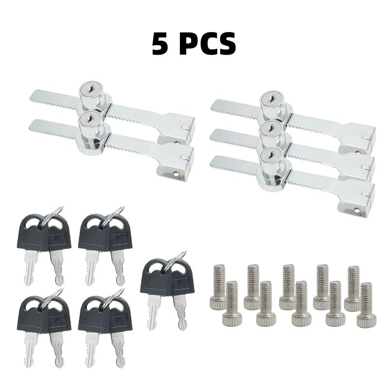 1-5 шт. Замок для раздвижной стеклянной двери с ключом, витрина с хромированной отделкой, защитный раздвижной корпус, замок для стеклянных дверей шкафа с защитой от ударов