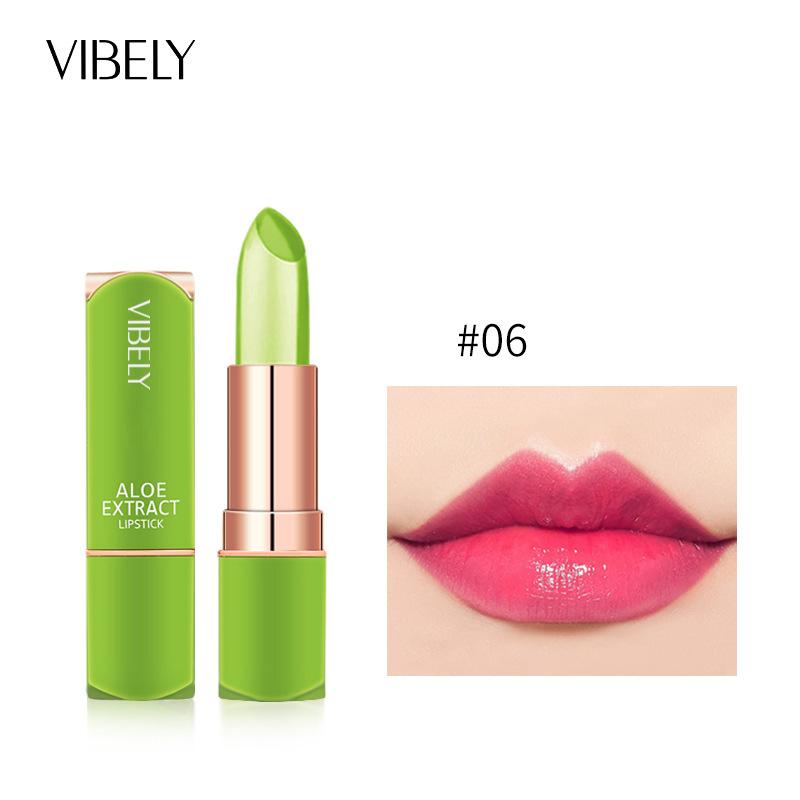 VIBELY Jelly Change Lipstick Aloe Veority Constellation Corporal Cosmetic Seven Color Увлажняющая увлажняющая помада