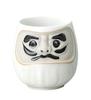 Mino Ware Feng Shui Daruma Sushi Tea Cup White (Health LuckWarding Off Misfortune) K11210