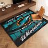 1pc Miami Dolphins logo Print Area Rug - Soft, Washable Non-Slip Indoor Mat, Living Room, Home Office Decorative Rug,Office Decorative