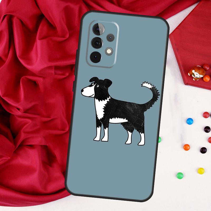 Собака Бордер-колли Для Samsung Galaxy A56 A36 A26 A16 A05 A06 A22 A32 A52 A54 A34 A14 A55 A15 A53 A33 A35 Чехол