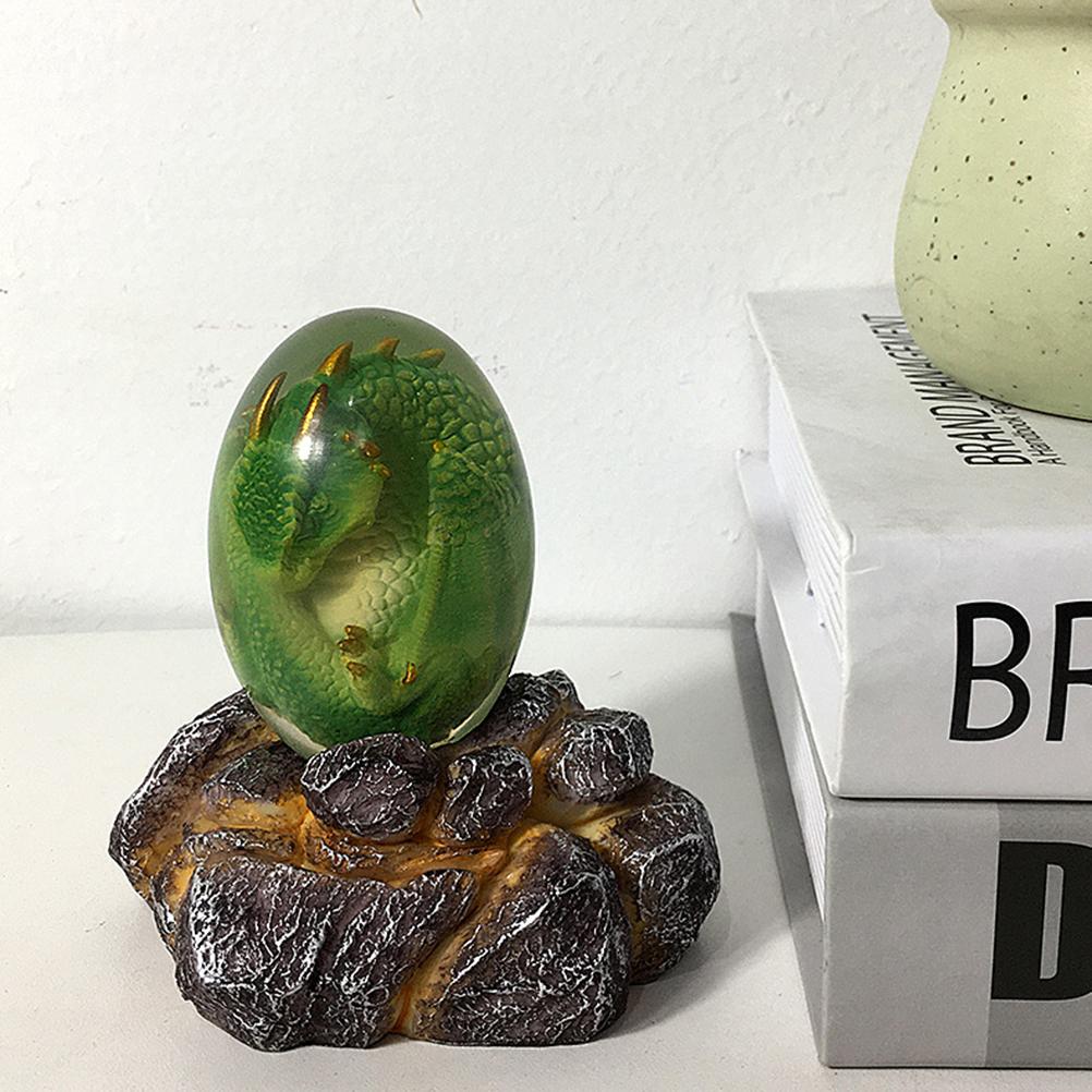 Saurs Dragon Eggs Glowing Resin Lava Saurs Egg Home Ornaments Collections and Gifts for Friends