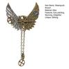 Unisex Steampunk Brooch Vintage Metal Pin with Gear And Wing Mechanical Scarf Lapel Pin for Women Men