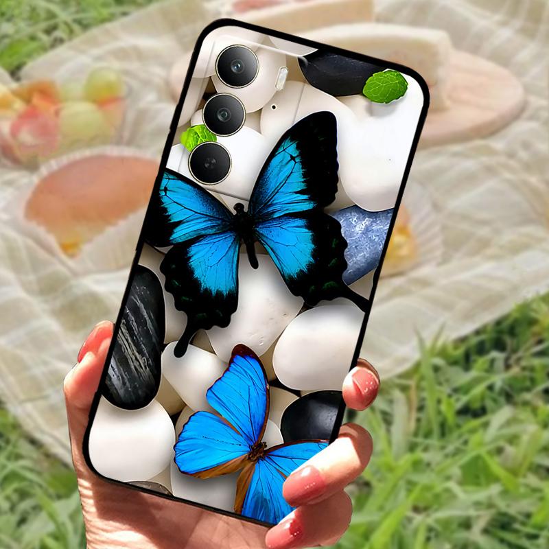 Чехол для Realme C75 Ударопрочный ТПУ Силиконовый Чехол для Телефона Для Oppo Realme C75 4G Fundas Бампер Чехол Модный Мягкий Защитный Корпус