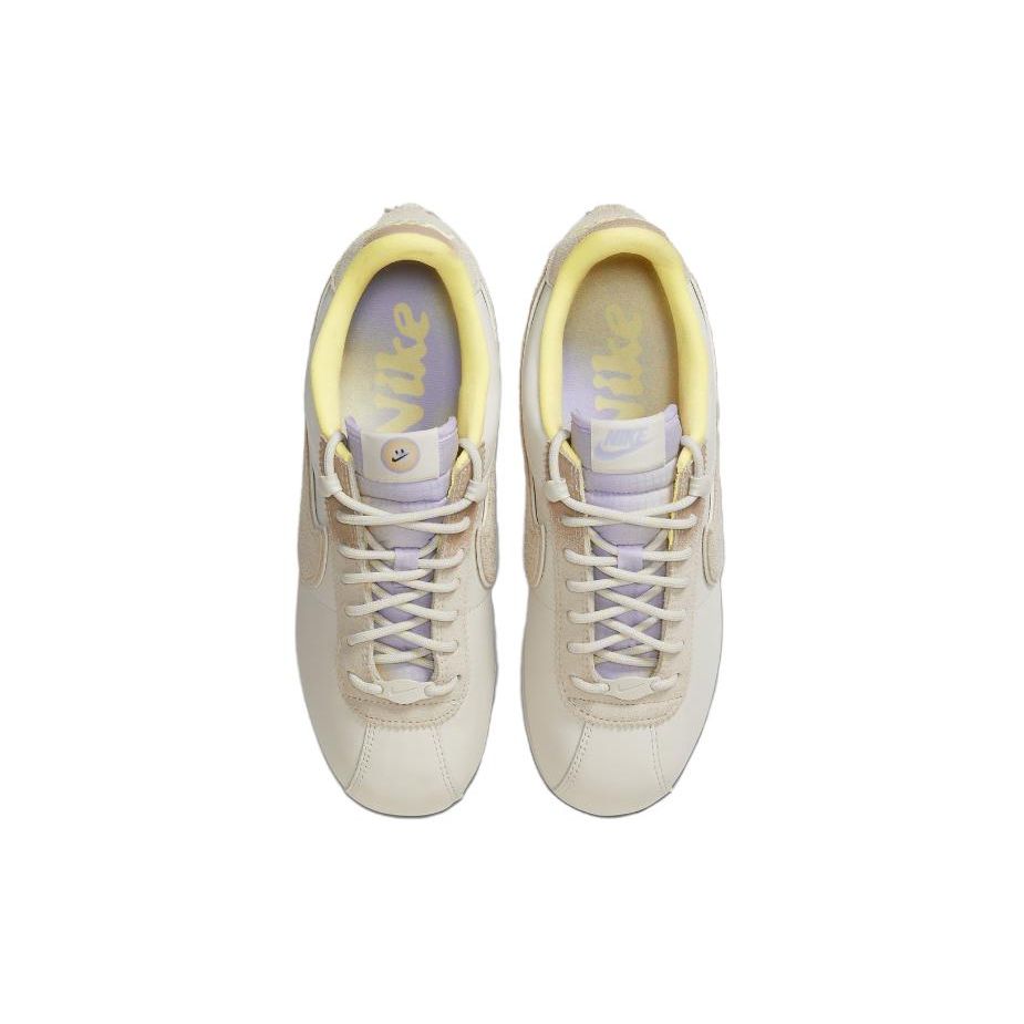 Nike Cortez 23 Premium Женские Фантомный Сиреневый Конопля Низкие Кожаные Ретро Стиль Повседневные Кроссовки FZ5041-011