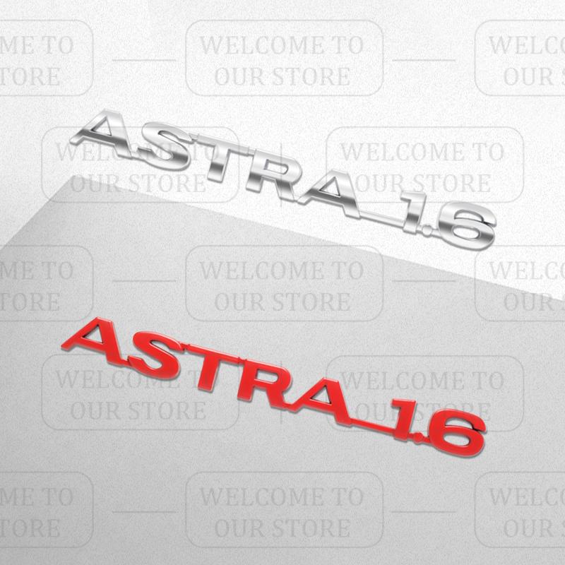 3D Stickers Metal ASTRA 1.6 Badge Car Trunk Body Emblem Decal Styling For Vauxhall VXR Opel Adam Meriva Insignia Mokka Zafira