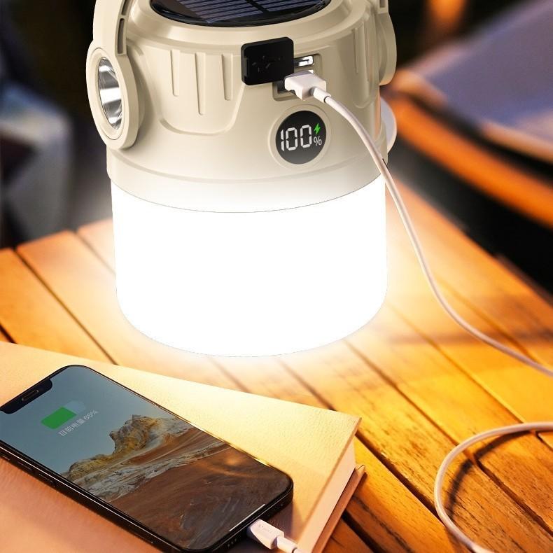Светодиодный туристический фонарь с USB-аккумулятором для экстренного использования на улице и дома