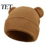 Windproof Baby Head Wrap Winter Knitted Hat, Cute Bear Ears Cozy Knit Soft Daily Wear Infant Accessory Warm Skull Cap for Newborn Toddler Boys Girls,