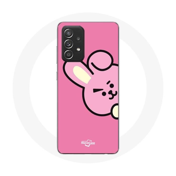Case - BTS - Samsung Galaxy A33 5G - Soft Silicone - Cooky Pattern - Pink Color