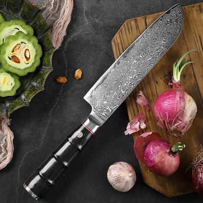 67 слоев дамасской стали кухонный нож Сантоку нож для мяса нож для резки овощей слайсер