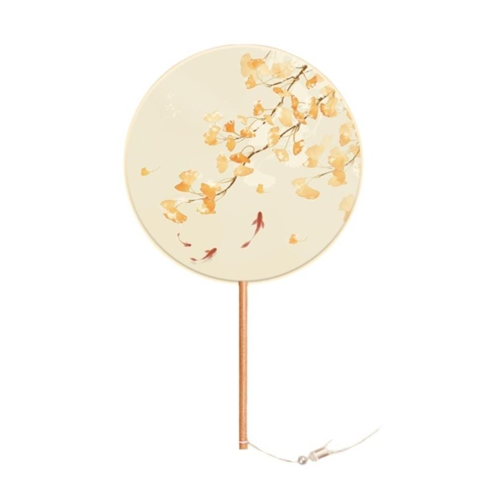 Silk Material Chinese Round Hand Fan Embroidery Design Cheongsam Tang Suit Fan  Wedding Ceremony