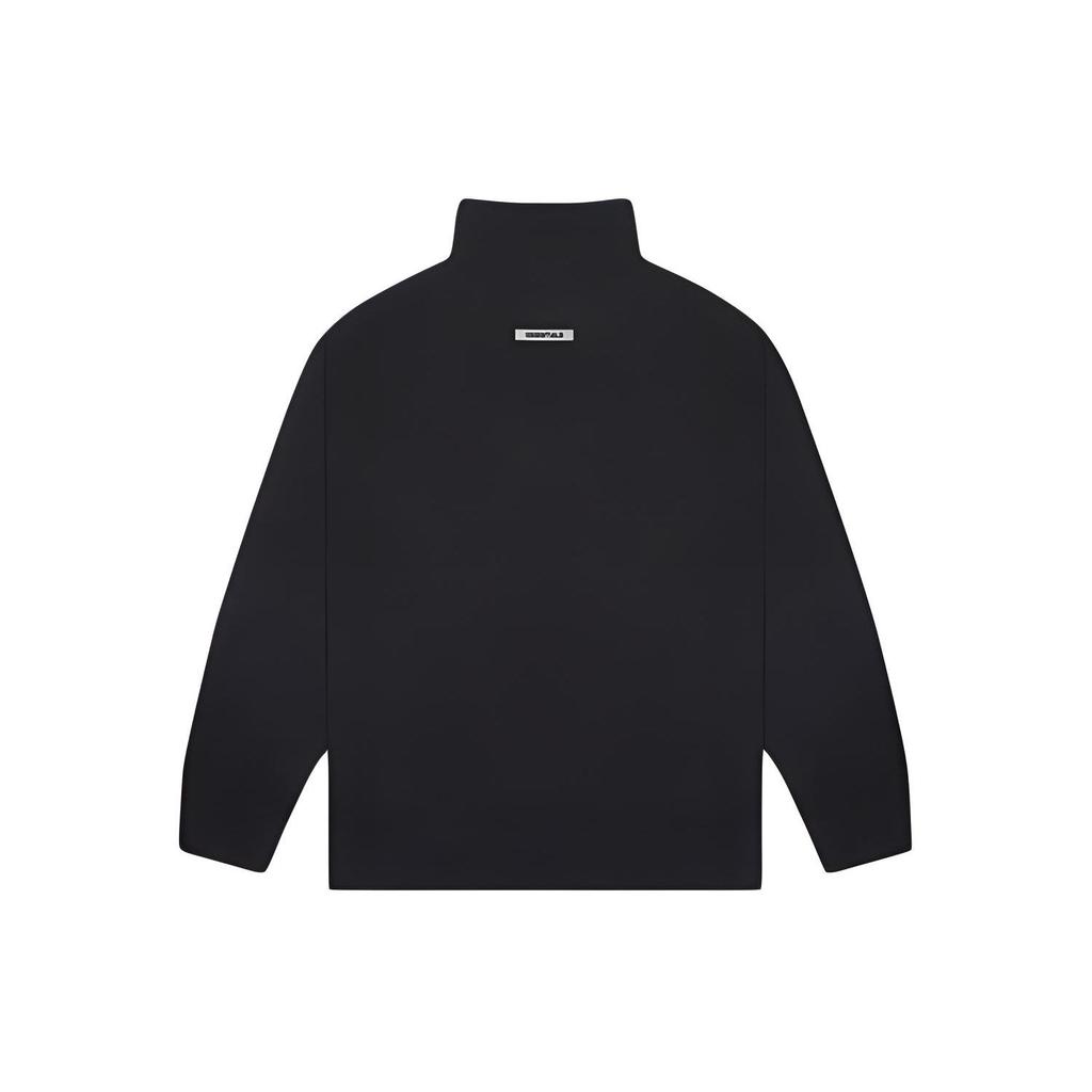Fear of God Essentials Свитшот с флисовой подкладкой и воротником-стойкой, унисекс, черный, FOG-FW20-331