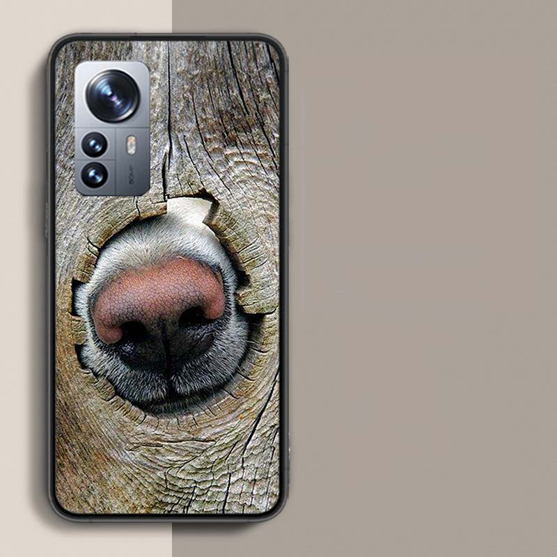 Show You its Cute Dog Nose Phone Case For Redmi Note 15 Pro 5G 14 13 12 Pro Plus 11 11T 11E 11S 10 Pro 10S 9 9S Cover Cell Clear