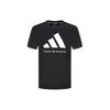 Adidas Футболка с принтом логотипа, дышащая, удобная, повседневная, простая, спортивная, с круглым вырезом, коротким рукавом, унисекс, цвет черный, белый ADICLTS24TKP-BW