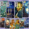Чехол для телефона с масляной картиной Ван Гога для Samsung S25+ Edge Galaxy S24 FE S23 Ultra Capa Shell S22+ S21 Plus S20 FE Cover Силиконовый So