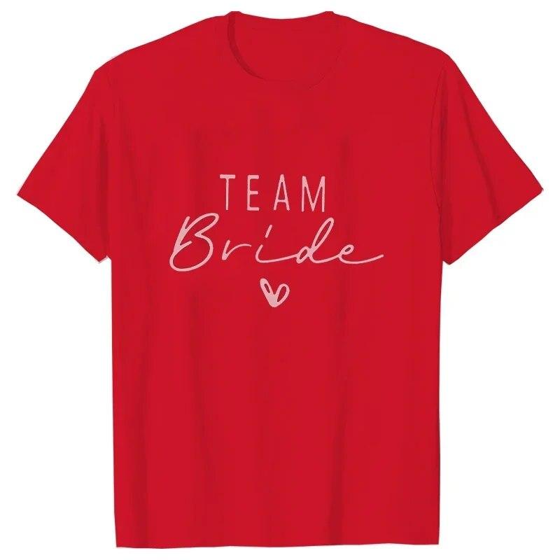 Футболки Team Bride Heart Evjf для девичника, женская футболка для девочек, свадебные топы, футболка FeUnisex, черная, розовая, белая, одежда, женские футболки, унисекс